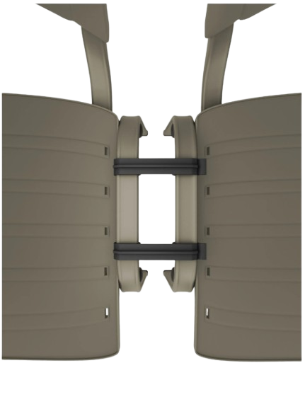 INNOVA-OHV-2700 Estructura gris cálido con asiento naranja