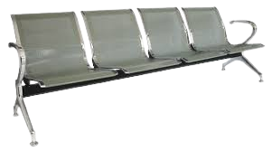 Vista frontal con reposabrazos